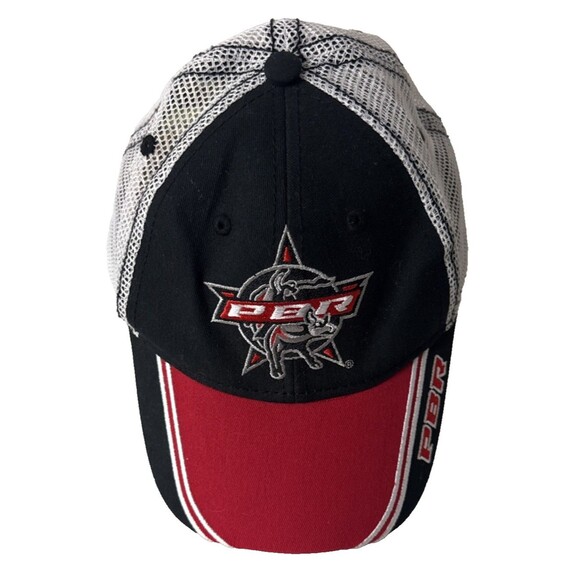 PBR Professional Bull Riders Mesh Snap Back Hat O/S - Picture 1 of 14
